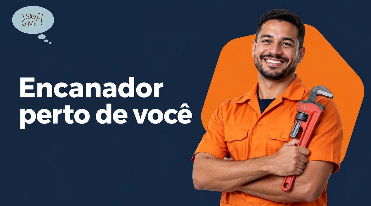 Banner SAVE ME com encanador