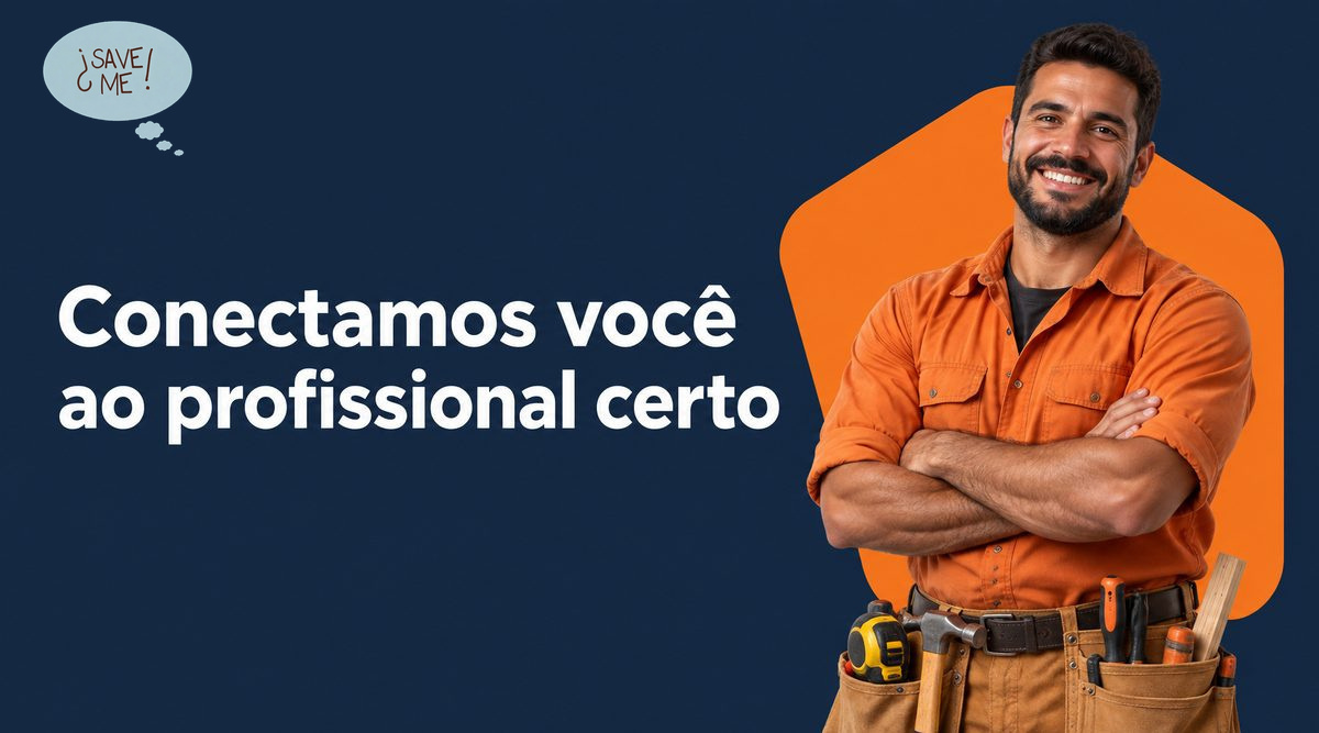 Banner SAVE ME com marceneiro